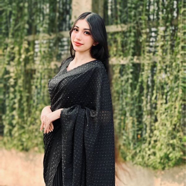 আলহামদুলিল্লাহ নিউ ডিজাইন ব্ল্যাক ডায়মন্ড  সফ্ট শাড়ী কালেকশান🖤